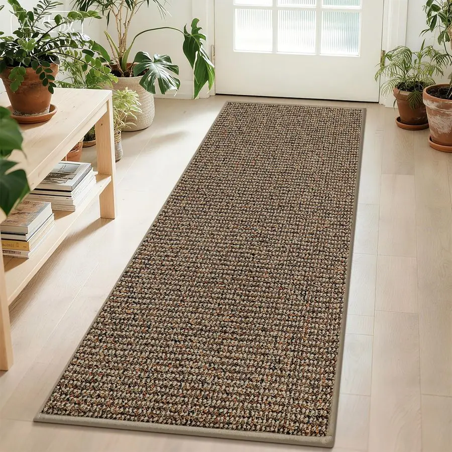 

Hallway Runner Rugs 2x6, Hallway Rug NonSlip WashableRolledUp NO Creases, Runner Rug Absorbent Stain Resistant Hall Rug Carpet R