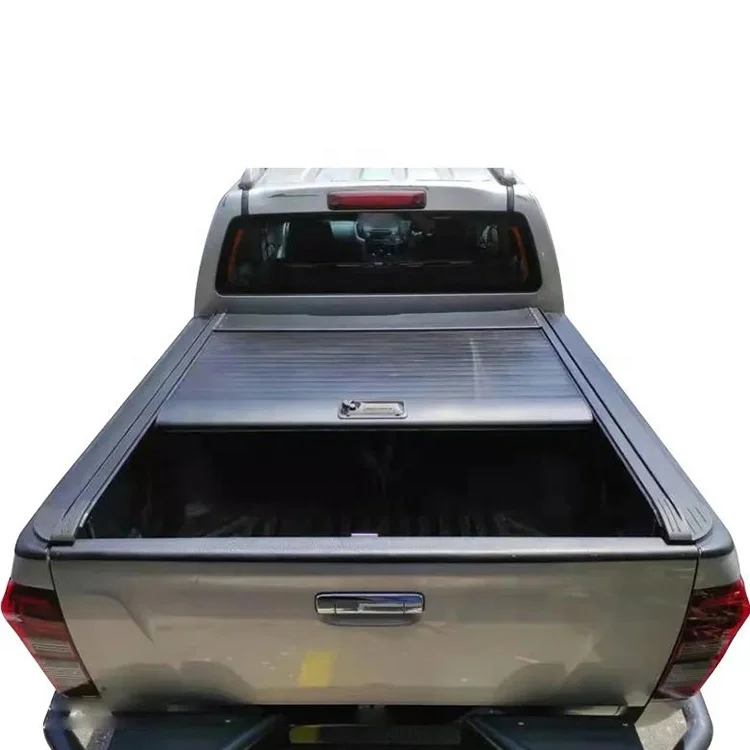 Aluminum Waterproof Manual Roller Lid Retractable Tonneau Cover Pickup Bed Cover For Chevy Silverado GMC Sierra 1500 2500 3500