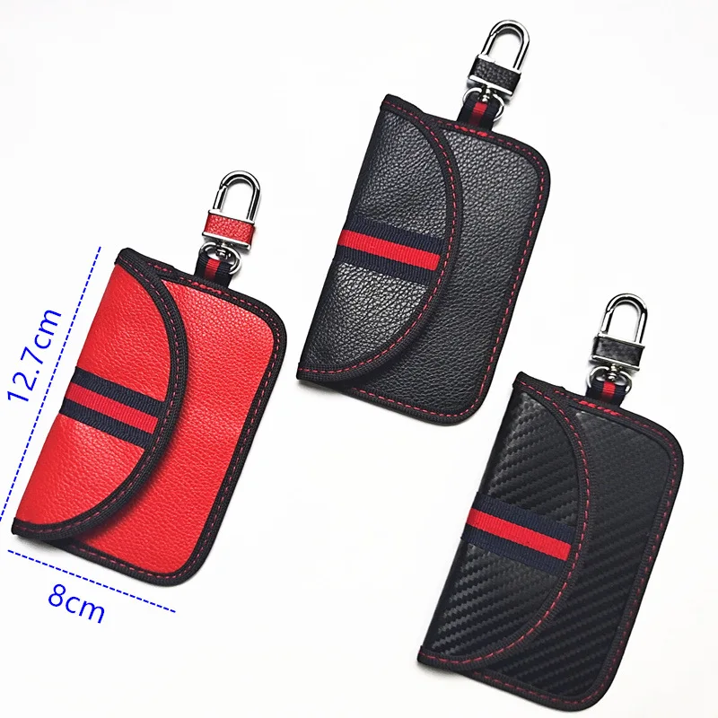 Car Keys Signal Blocker Bag Remote Control Blocking Shielding Faraday Bag Privacy Protector Bag Keys Pouch Safe Lock Key Case