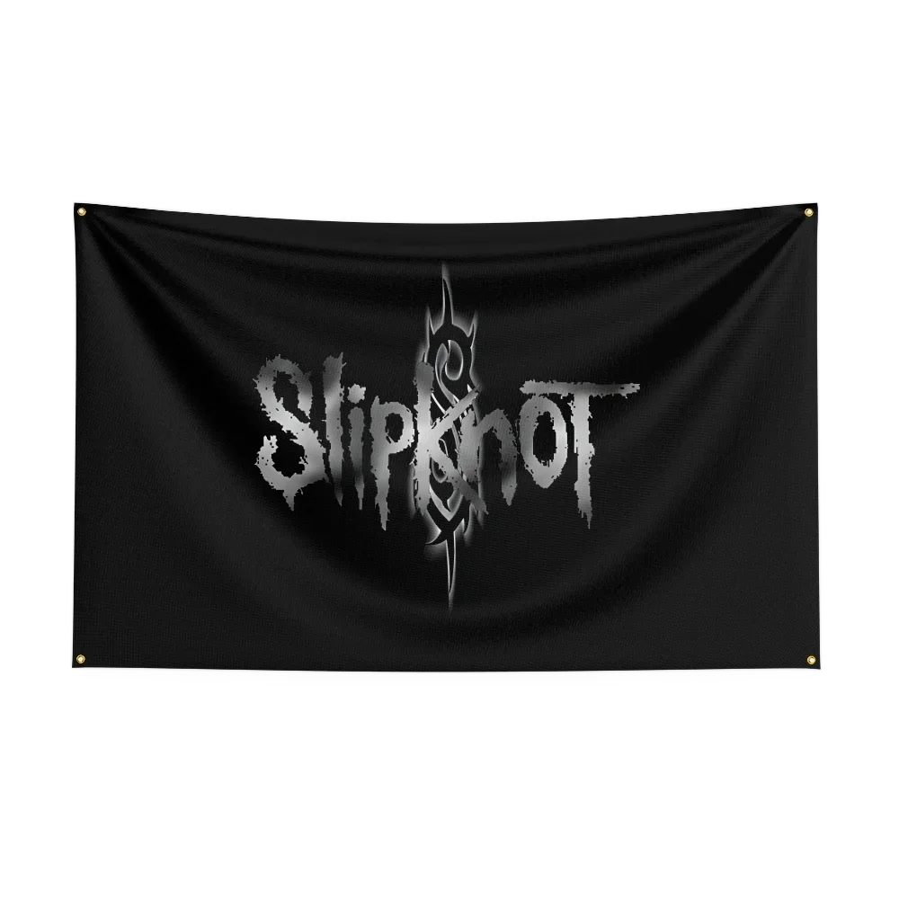 90X150CM The Knot Merch Rock Slipknots Flags Outdoor Indoor Banner Poster Polyester Home Room Dorm Garage Wall Decor 3x5 FT