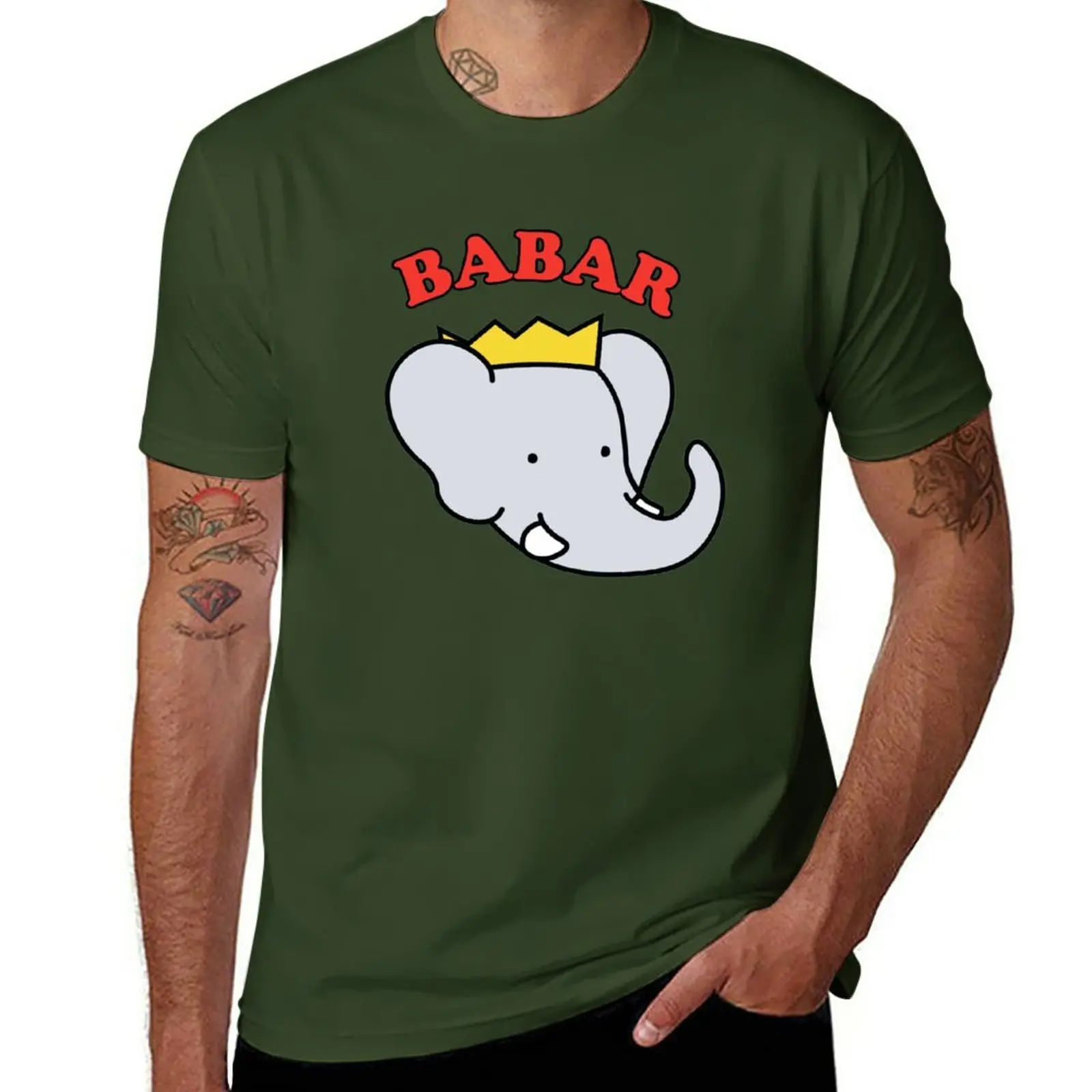 

New Babar T-Shirt custom t shirts kawaii clothes tees fruit of the loom mens t shirts