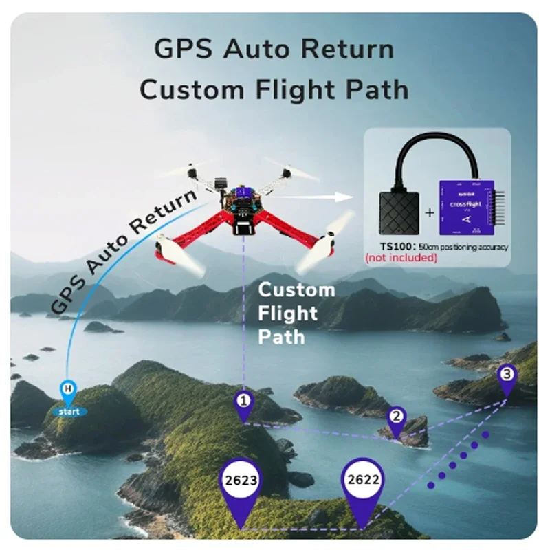 Radiolink 10 PWM FC TS100 GPS M10N M8N Crossflight وحدة تحكم في الطيران 2-12S مع وحدة OSD ل FPV الطائرة بدون طيار طائرات هليكوبتر سيارة قارب
