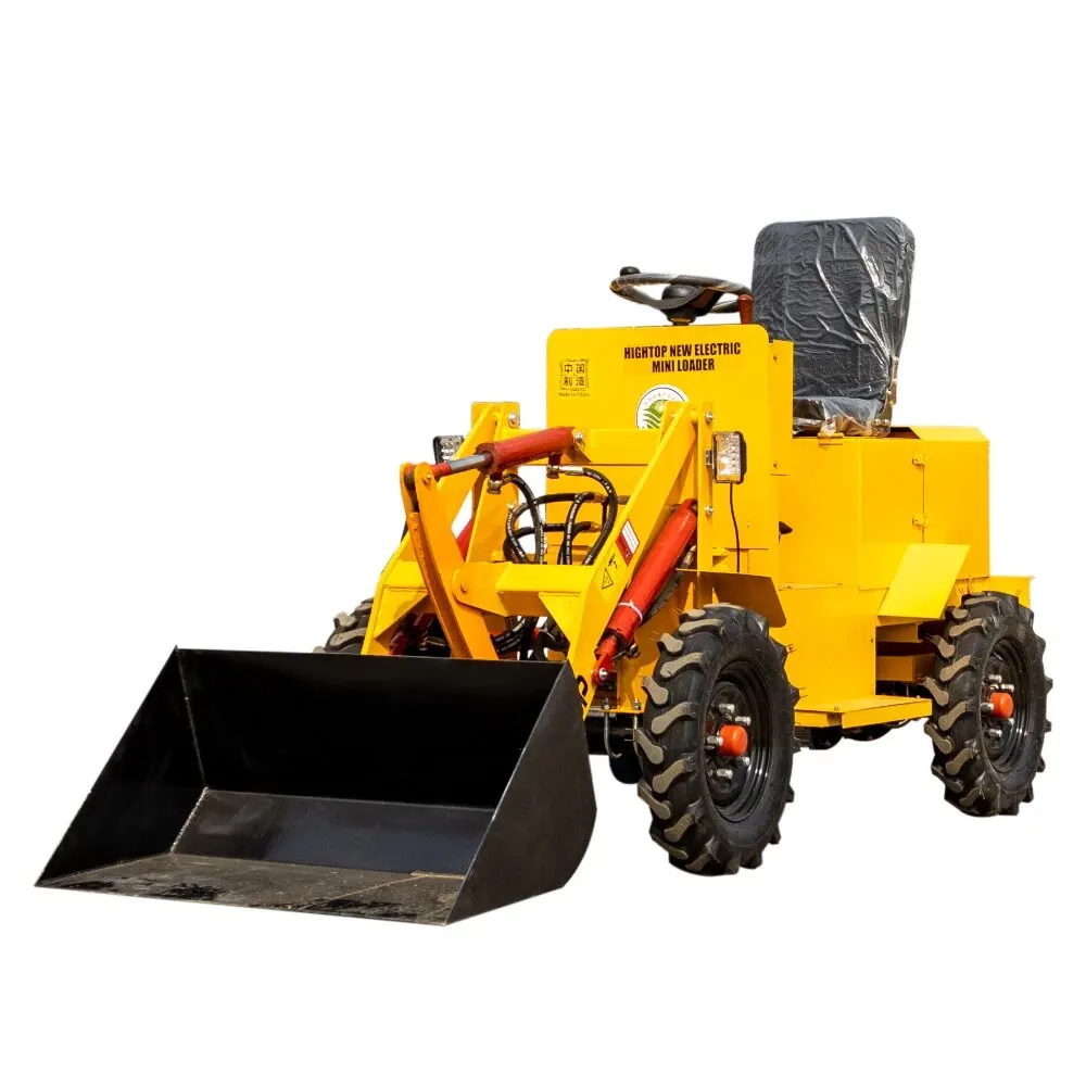 Front End Electric Micro Small Mini Wheel Loaders Household Forklift 500kg 600kg for Agricultural Breeding Farm Garden