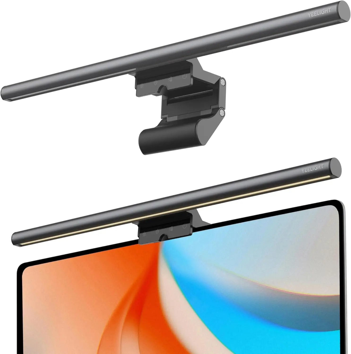 

No-Glare LED Monitor Light Bar with Stepless Dimming, Eye-Care USB Lamp for Home Office Gaming
