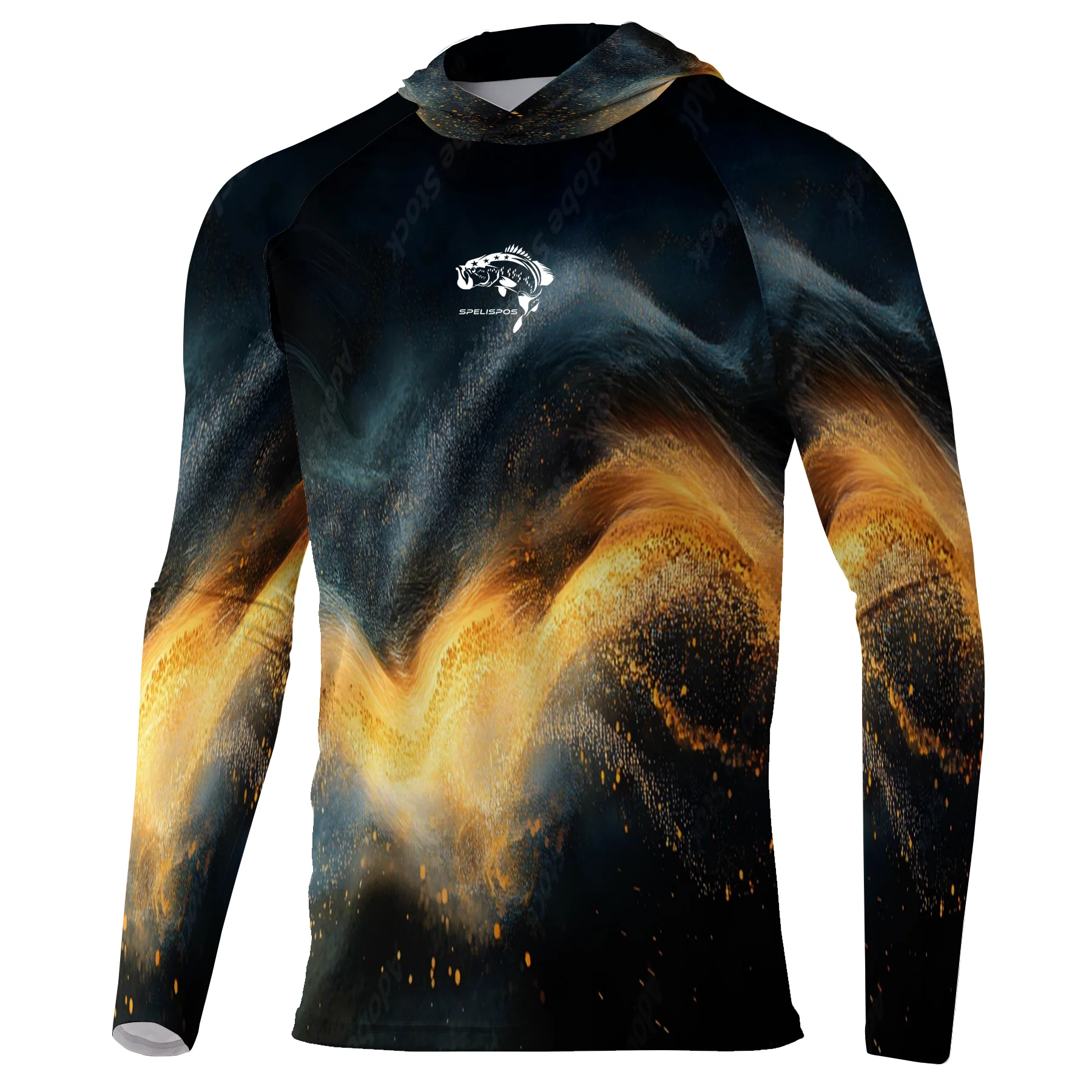 

Men Fishing Hooded Shirts Long Sleeve Breathable Jersey Sun Protection Angling Clothing Camisa De Pesca Outdoor Fish SweatShirts