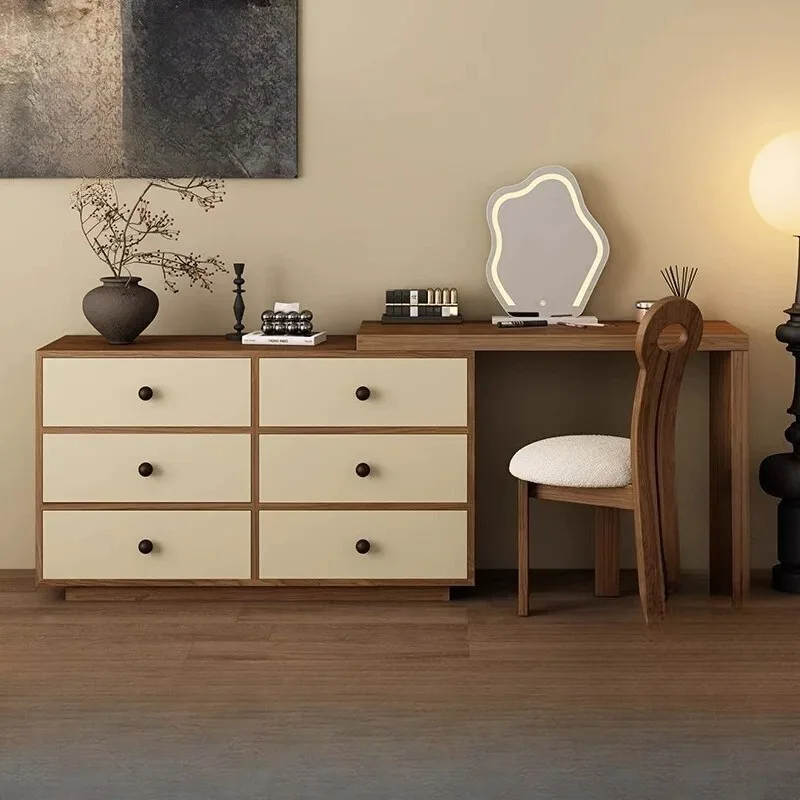 Extension Sturdy Vanity Desk Led Mirror Modern Beauty Luxury Dressing Table Hotel Bedroom Drawers Toaletka Z Lustrem Furniture