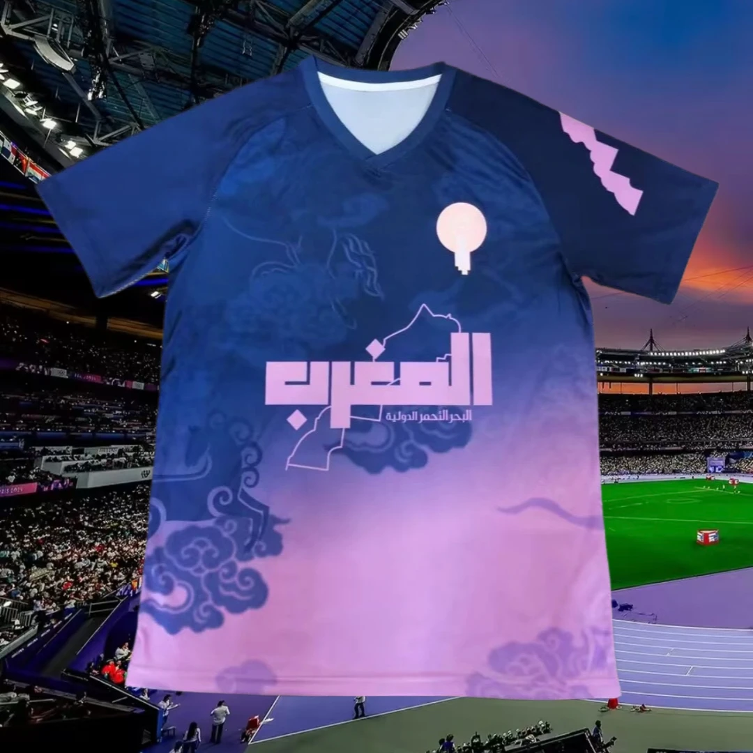 

2025 Fashion Quick-drying 3D Printed Casual Breathable Men's and Women's Training Universal T-shirt Football Suit