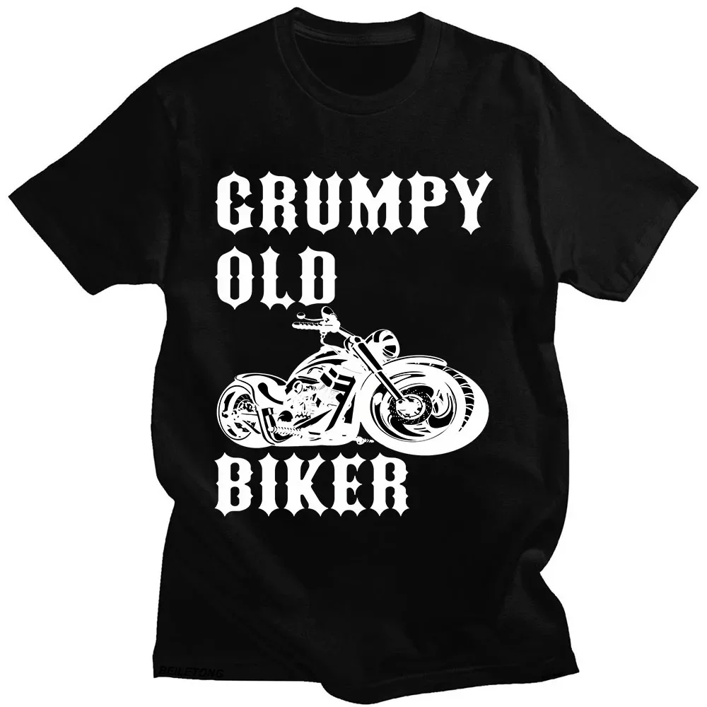 Old Man T Shirt Motorcycle Grumpy Short Sleeve Unisex Fashion Tee-shirt Summer Casual High Quality Tshirt Camisetas O-neck Tees