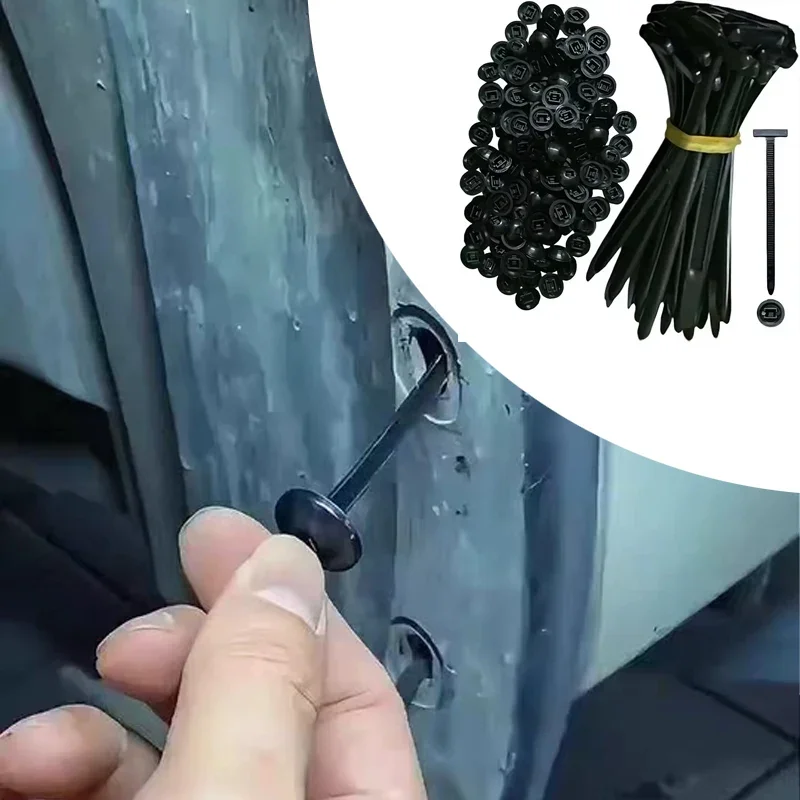 Automotive universal cable tie buckle fixing through pin fixing base plate cable tie buckle repair buckle plastic fastener
