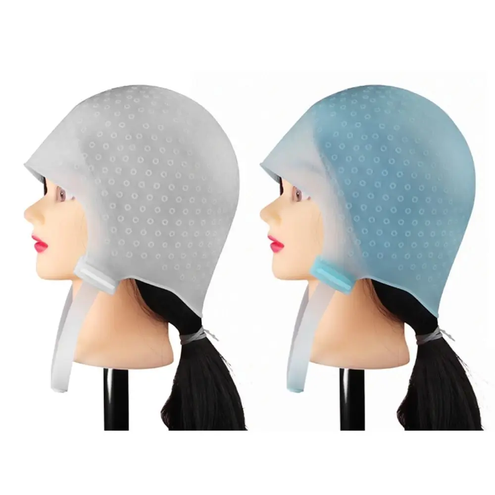 Hot Sale Professional Hairdressing Salon Hair Coloring Hat Silicone Cap Hair Styling Tools Highlighting Dye Cap Hook
