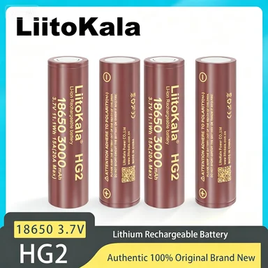 LiitoKala Lii-HG2 3000mah 18650 Battery Rechargeable Batteries Power 30A High Discharge+BOX
