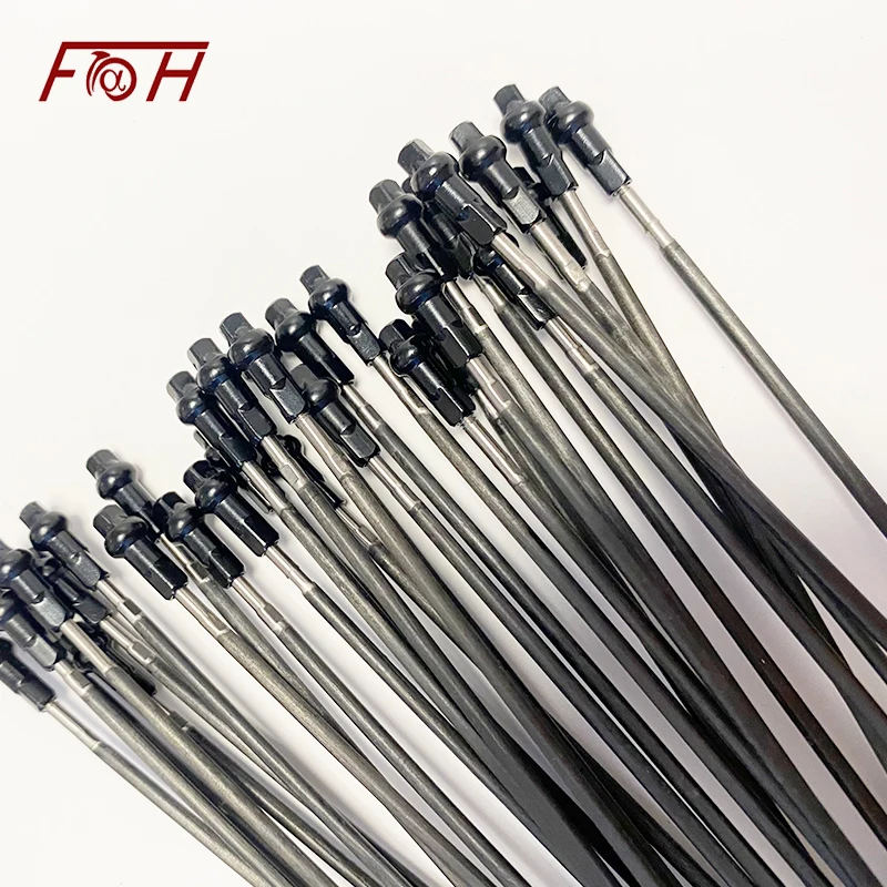 Lightweight carbon fiber spokes 1.8g Silver titanium alloy carbon spokes 700C Road wheels Spokes Cycling race wheel accessories