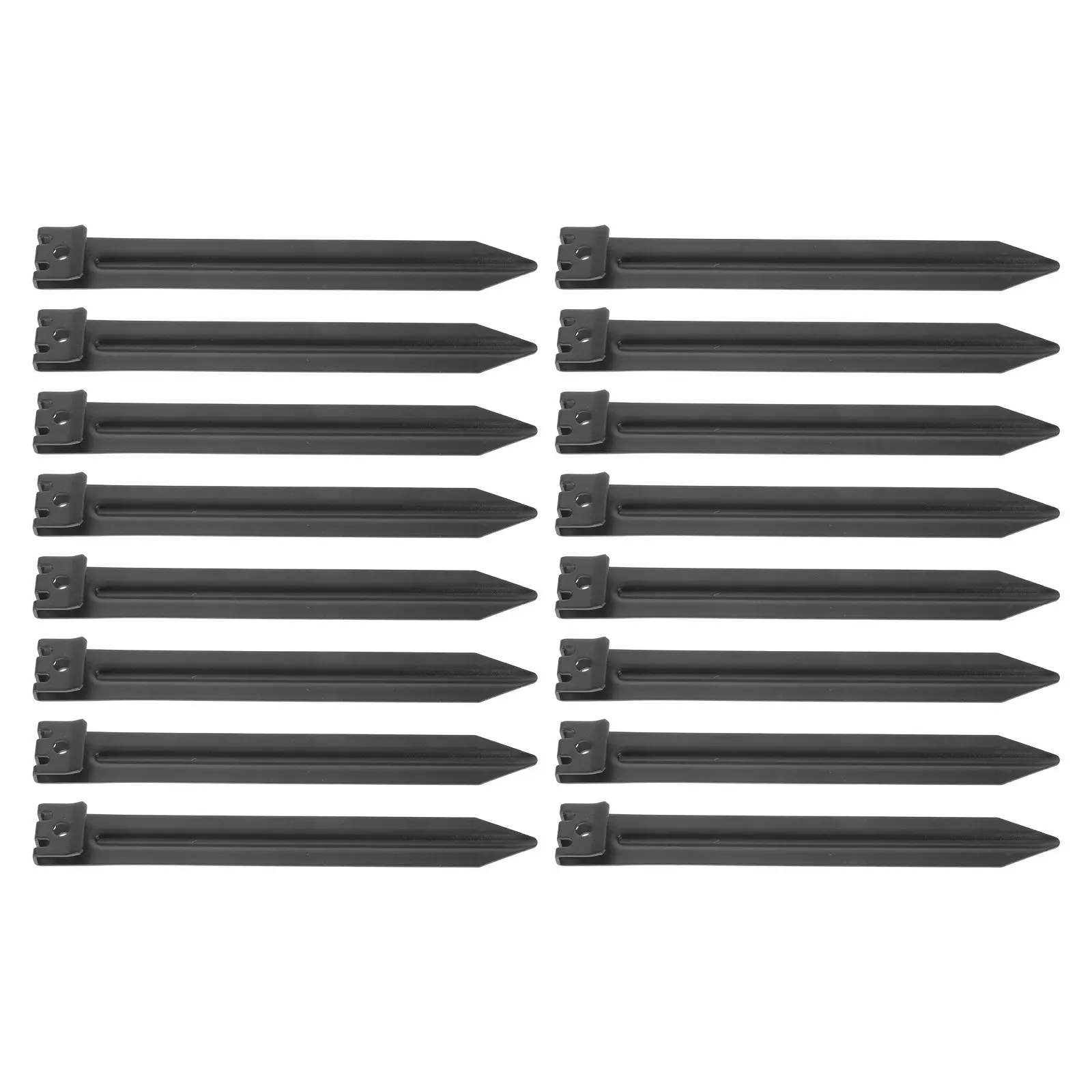 12Pcs Landscape Edge Decoration Stakes 10 Inch Galvanized Iron Heavy Duty Garden Border Spikes for Lawn Flower Bed Outdoor