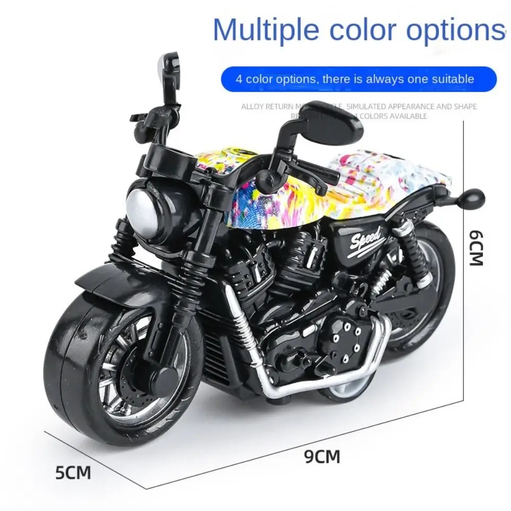 Pull Back Car Pullback Motorcycle Model Alloy Mini Simulation Locomotive Model Simulation Locomotive Motorbike Model