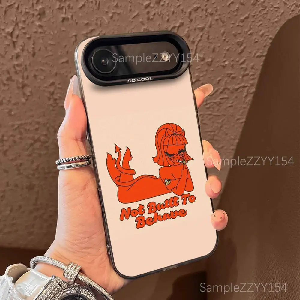 حافظة هاتف Valfre Art Prints لهاتف iPhone 17,16,15,14,13,12,X,8,Pro,Max,Plus,E,SE4,Air,Mini Black IMD Matte #3