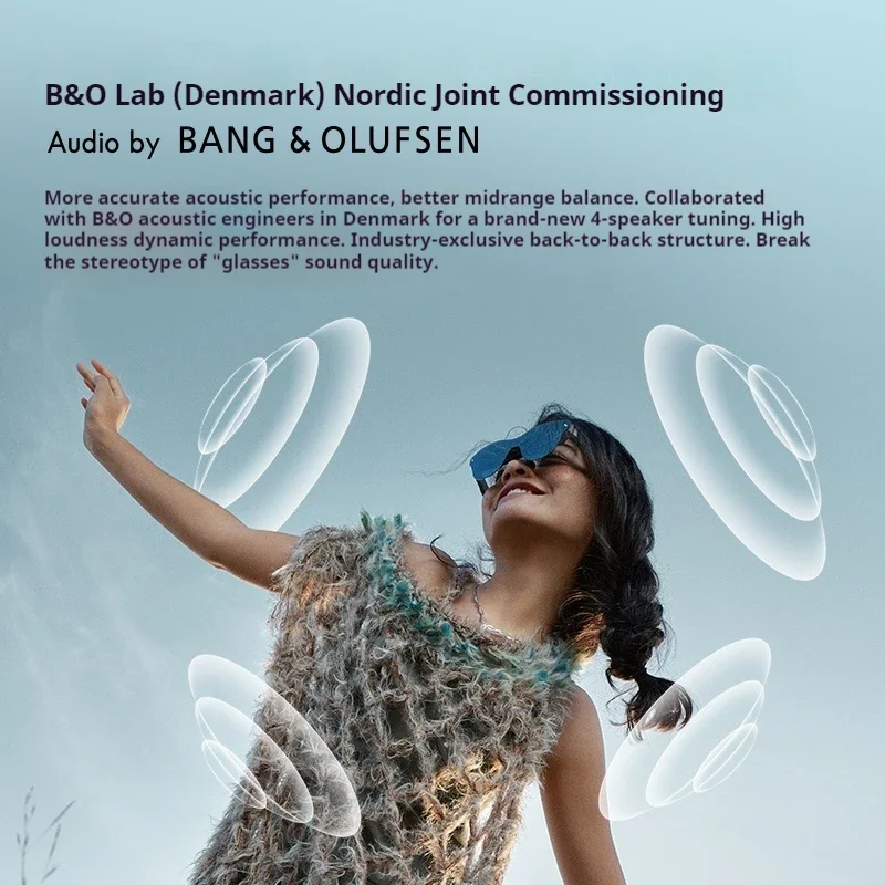 NEW Rayneo Air 4 Pro Smart AR Glasses 4K Video Capture 3G Voice Control IPX-5 Waterproof Head-Mounted XR Support DP Agreement