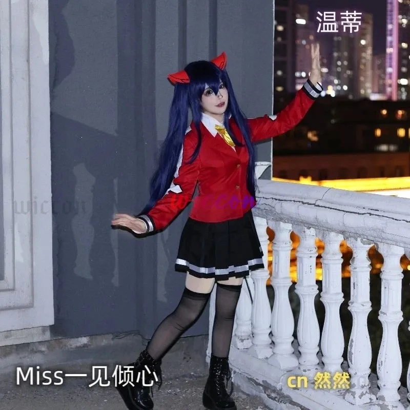 

asdh8@Anime Fairy Tails Wendy l Cosplay Costume Halloween Party Clothing Custom Size Dresses Suit School UniformCOSda@