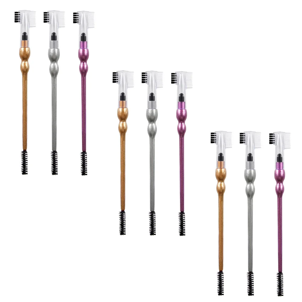 

9Pcs Double Eyebrow Comb Eyelash Brush Brow Makeup Tool Multipurpose Compact Travel Eyebrow Eyelash Beauty Tool