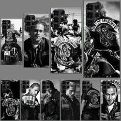 American TV Sons of Anarchy Clear Case for Samsung S21 Plus S24 S23 S20 FE S22 Ultra Galaxy S25 Edge TPU Capa Phone Cases Cover