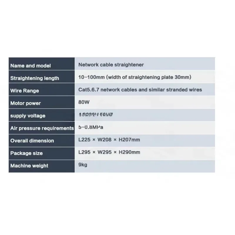 

Professional Cat6 RJ45 RJ12 Network Cable Making Machine Flatting Wire Straightening Tool for Cat5 LAN Cable Network Cabling
