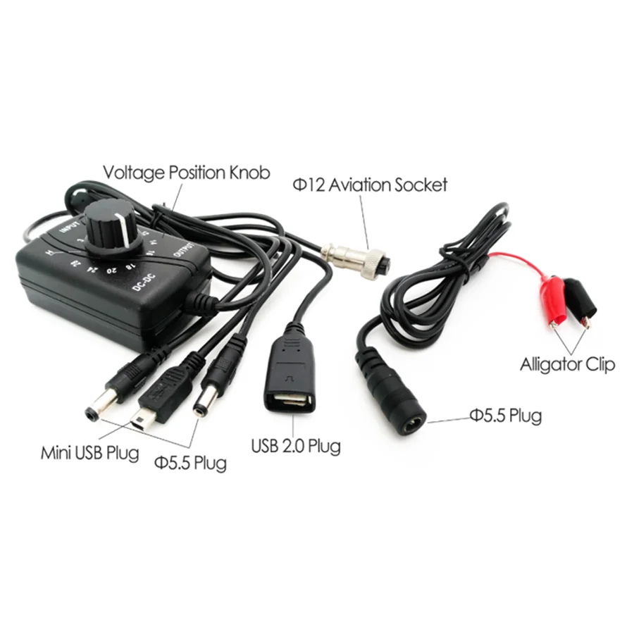 WAYHOOM 고품질 전압 조정기 3-28V 전자 조정 변압기 DC-DC 어댑터 변환기