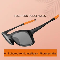 Vazrobe 0.1s Photochromic Sunglasses Male Women Intelligent Photosensitive Transition Polarized Lcd Lens Smart Chip Sun Glasses
