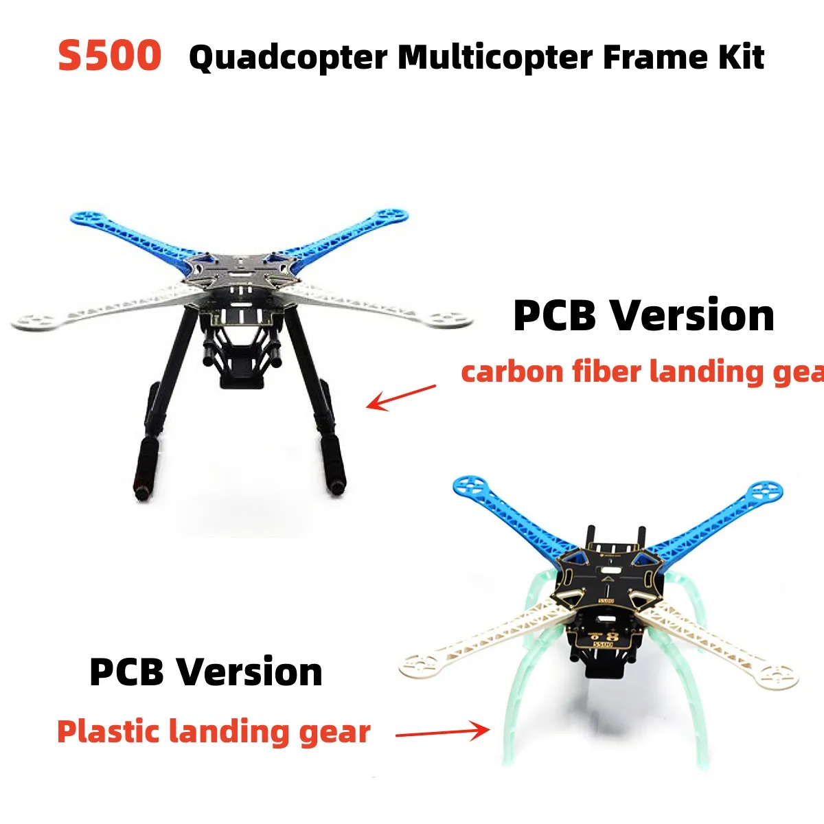 S500 SK500 Quadcopter Multicopter Frame Kit PCB Version with Carbon Fiber Landing Gear for F450 Upgrade FPV Quadcopter Frame