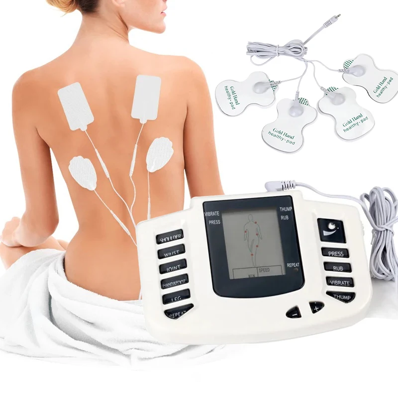 8-mode Full Body Massager Electric Muscle Stimulator Acupuncture Low Frequency Pulse Vibration Massage Relax Muscle Anti-fatigue