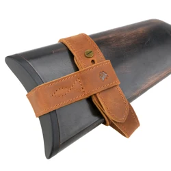 WAYNE'S DOG Upgraded Real Leather Shotgun/Rifle No-Drill Harnessed Buttstock Holder Sling Mount