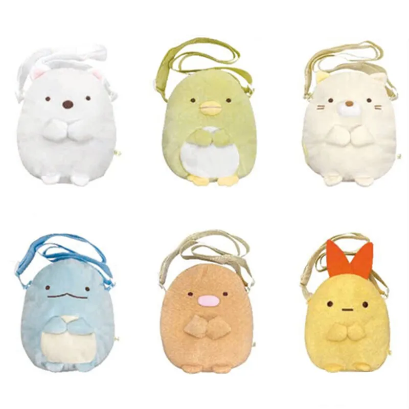 Sumikko Gurashi Borsa a tracolla in peluche Kawaii Simpatiche borse a tracolla da donna