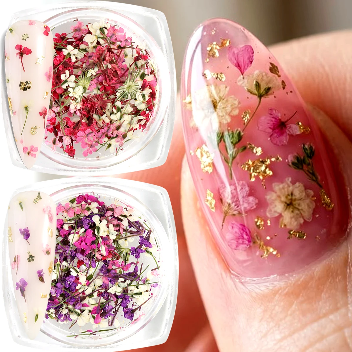 3D Mix Colors Flower Nail Art - Resin Craft Ideas ulasan dan harga