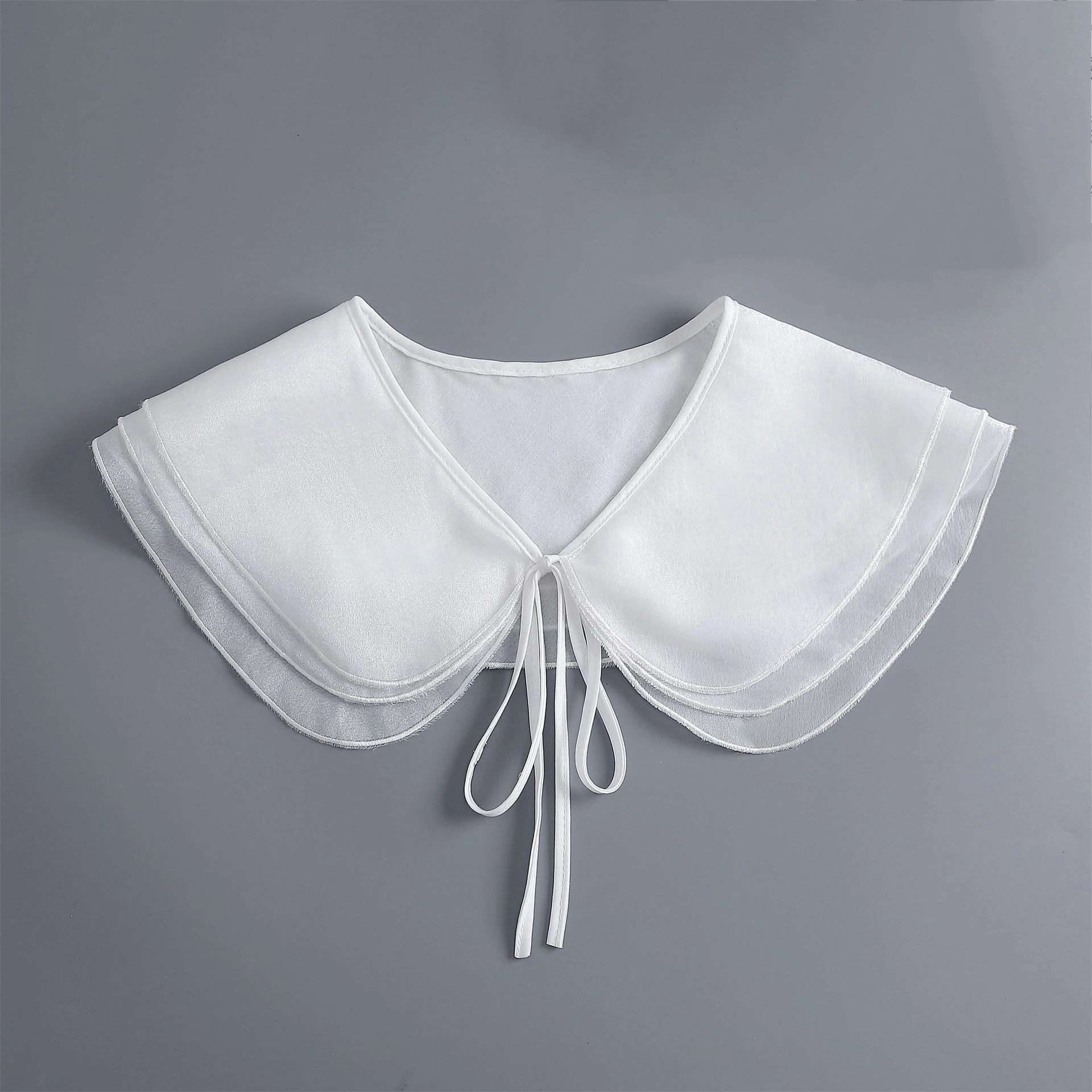 

White Lapel Fake Collar Shawl Women White Removable Blouse Tops False Collar Scarf Shirt Detachable Collar Clothing Accessories