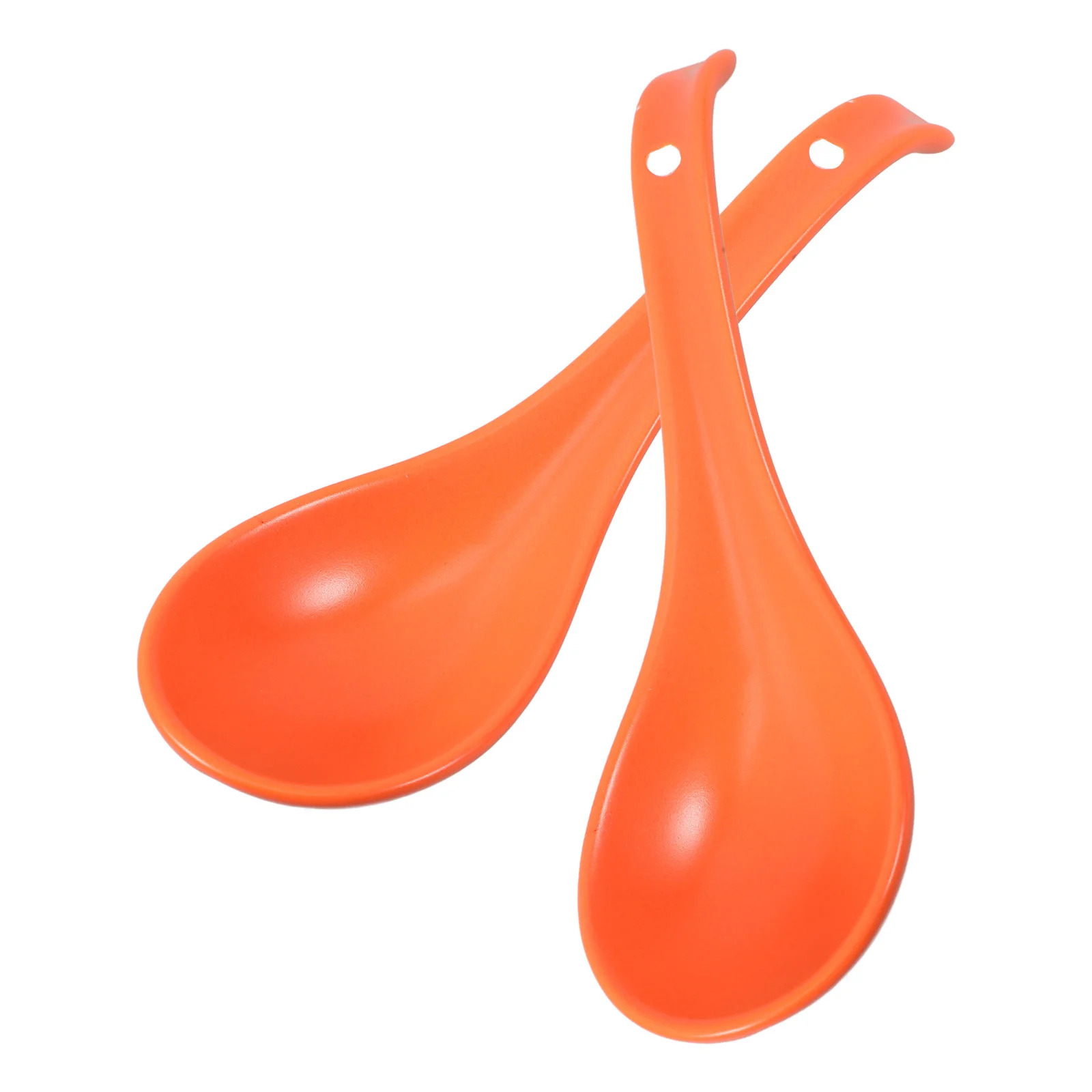 

2Pcs Ceramic Soup Spoon Japanese Style Matte Finish Comfortable Grip for Serving Stirring Asian Kitchen Dessert Coffee Sugar Tea