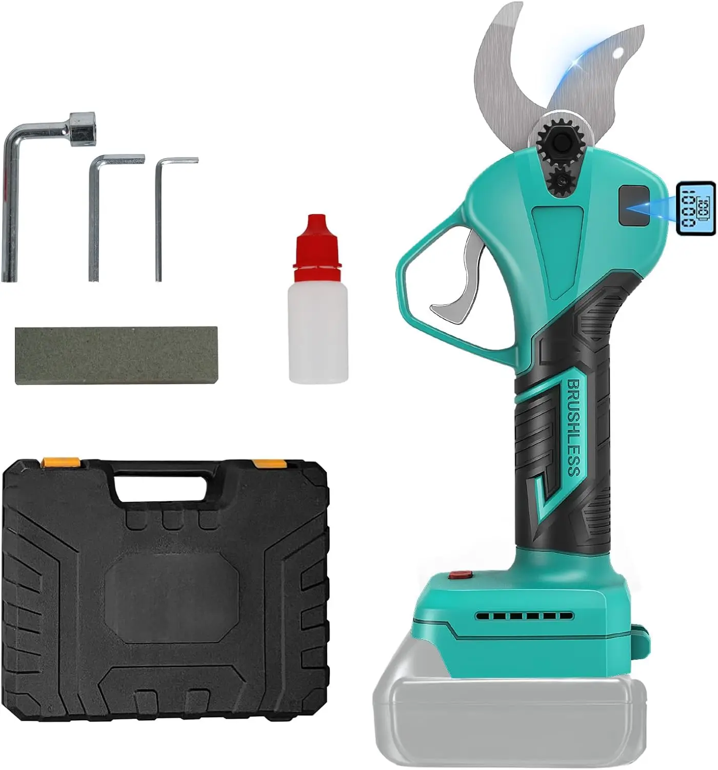 

Electric Pruning Shears for Makita 18V Battery, Portable Cordless Garden Pruner Brushless & Imported Steel Blades 30mm (1.2Inch)