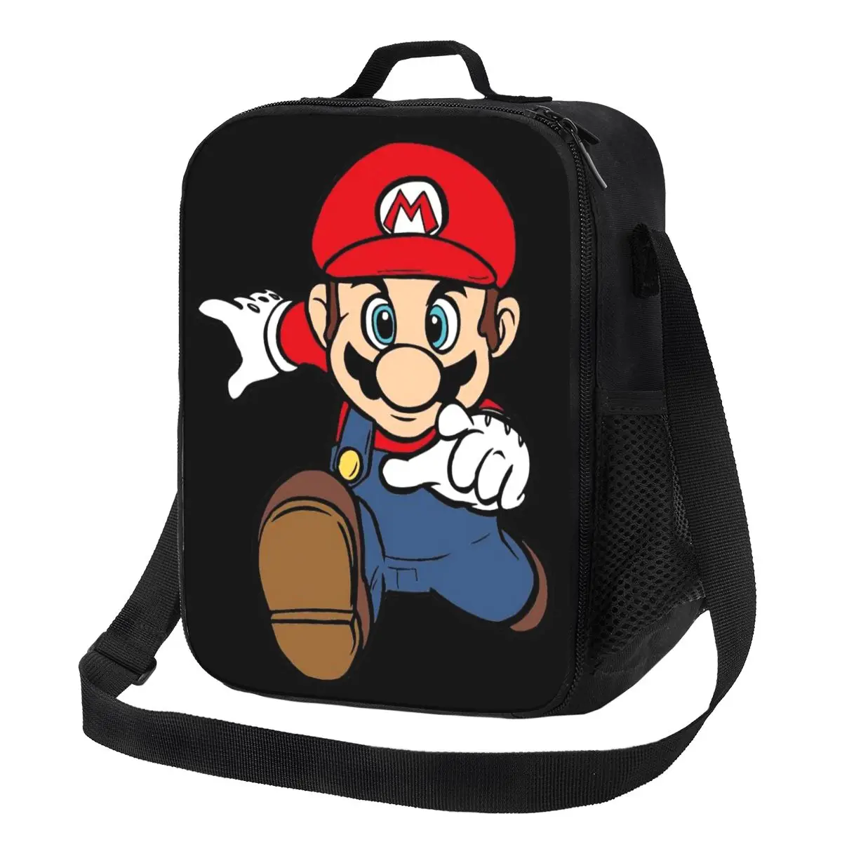 

Изолированная сумка для обеда Custom M-Marioed Game для женщин, термосумка-холодильник для офиса, работы, школы