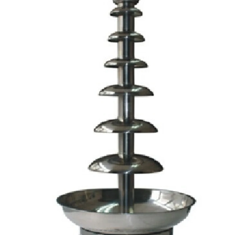 7 layers  Height 103cm  Dia 43cm  304# Stainless Commercial  Chocolate Fountain D20098 chocolate waterfall machine CE Approved