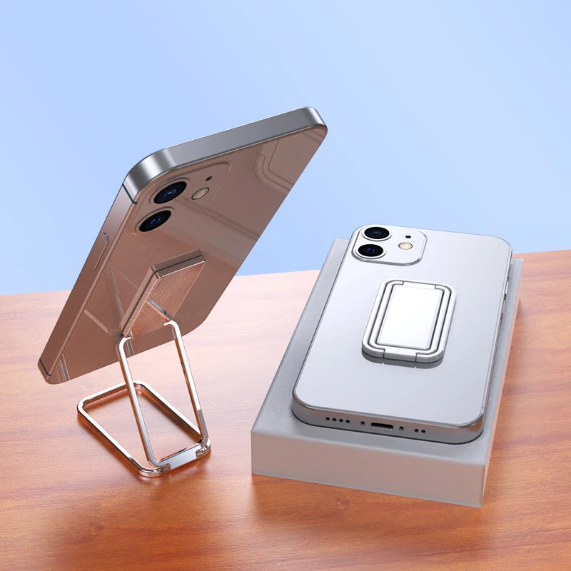 

Phone Ring Holder metal lazy Finger Kickstand 360° Rotation Grip Foldable Telephone Stand for Xiaomi Iphone 16 17 Pro Max Huawei