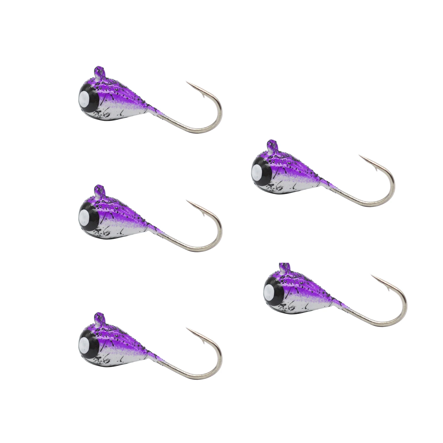 Glow Tungsten Ice Fishing Jigs 6