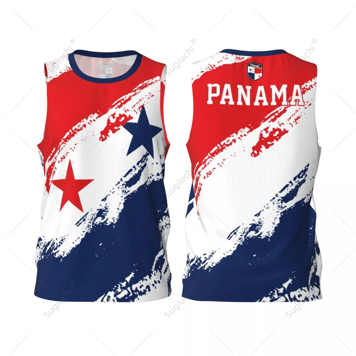 Men Basketball Sports Panama Flag Running Fitness Multifunction Jersey Sleeveless shirt Custom Name Nunber Exclusive