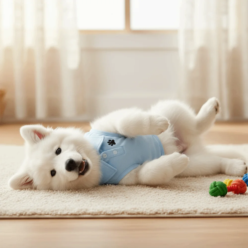 Casual Style Breathable Pet Dog Shirt Soft Two-legged Dog Short Shirt Solid Color Thin Material Dog Pullover Spring Summer