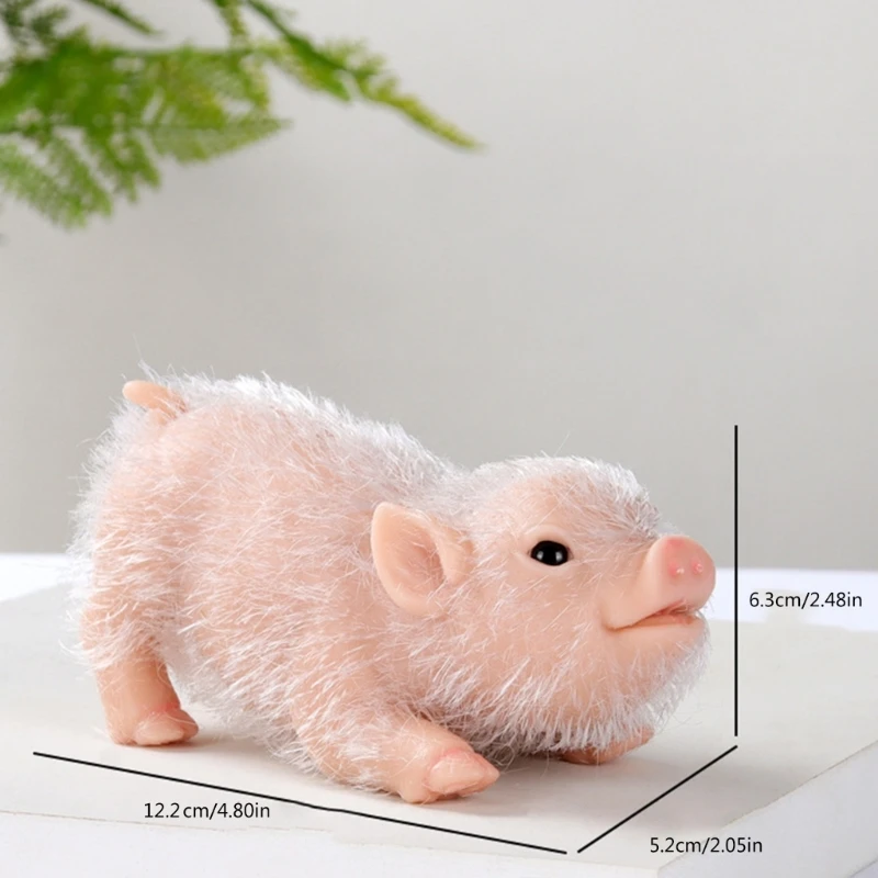 Life Like Reborns Pig Animal Figurine Toy Collectable Gift Desk Display Toy