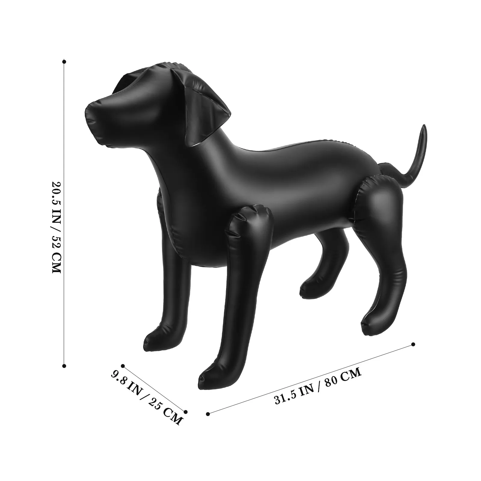 Dog Mannequin Standing Model Inflatable Dog Display Stand for Dog Clothing Pet Shop