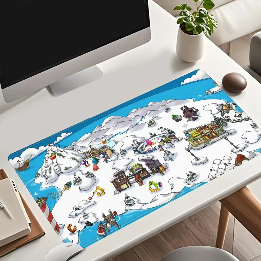 

Club Penguin M Mouse Pad Computer Keyboard Mouse Mat Gaming PC Laptop Desk Mat Office Accessories Table Mats