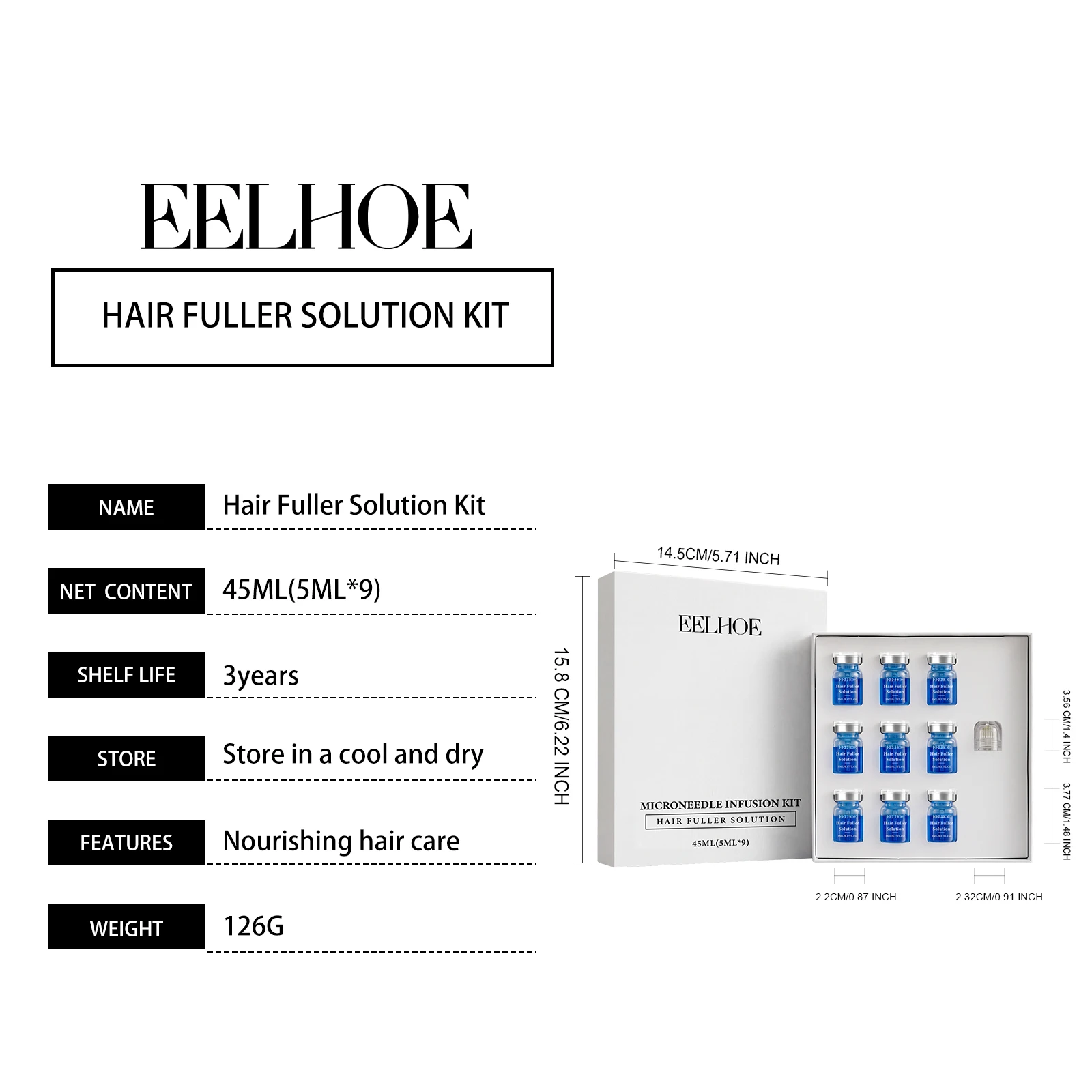 Mikro-Haarwuchs-Set für Volleres, Dickeres und Gesünderes Haar, Kopfhaut-Pflegeserum, Kopfhaut-Pflegeset – Detail 8