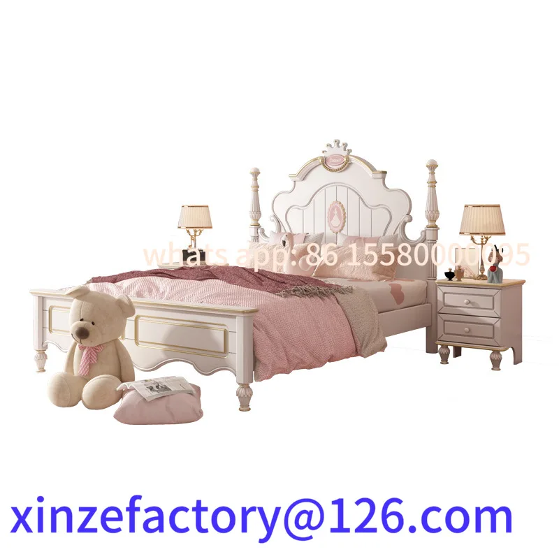 سرير الأميرة للفتيات الصغيرات قابل للتخصيص