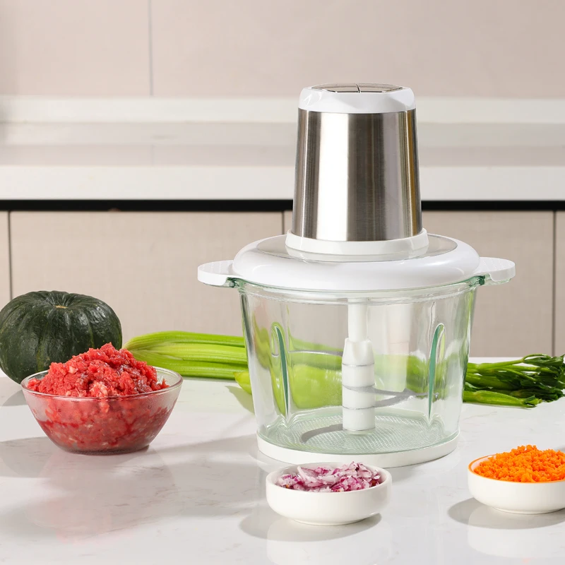 

China Wholesale Multifunctional Meat Grinder Chopper Blender Electric 3L Food Processor Comercial 900W