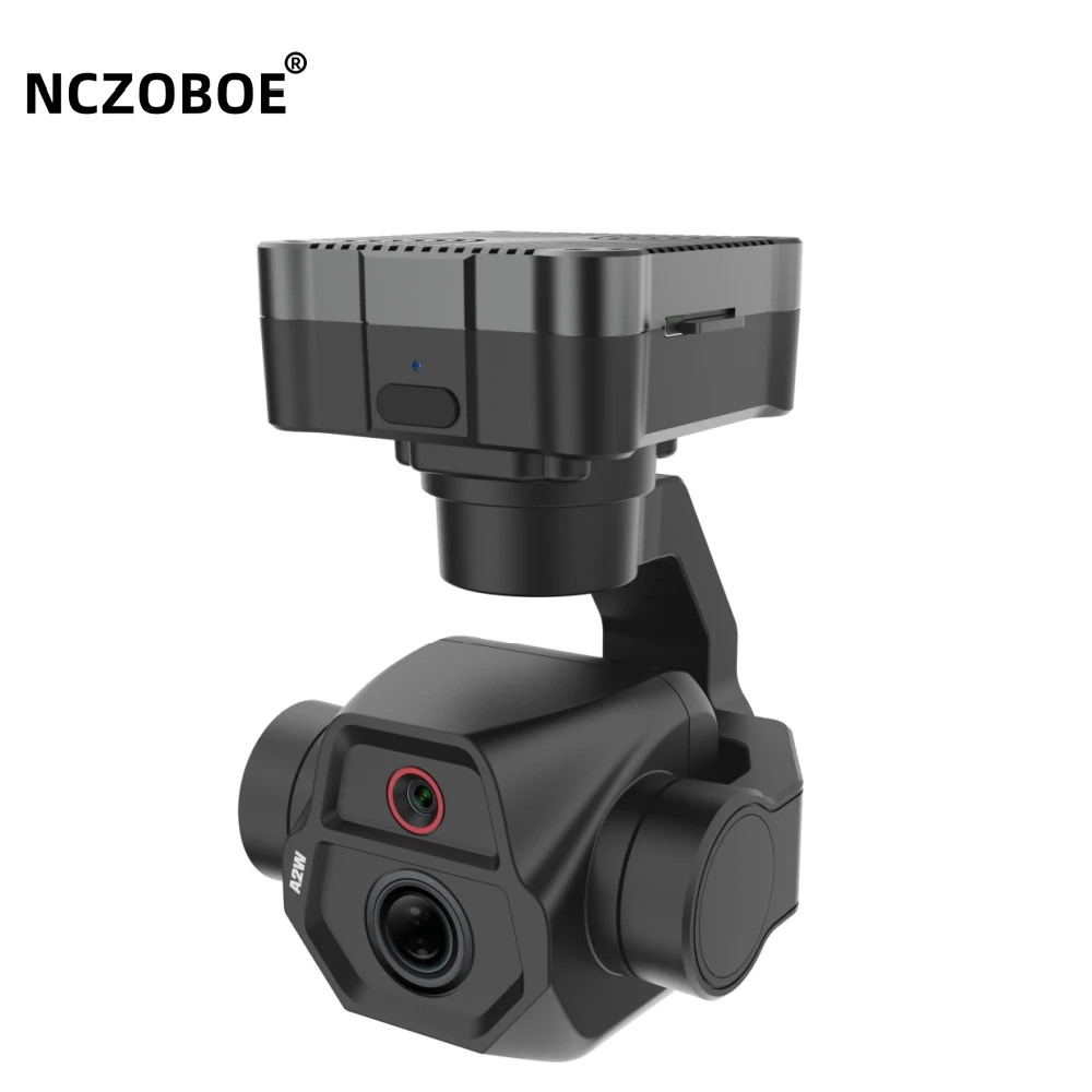 NCZOBOE 5MP Ultra HD AI Identify Digital Zoom Gimbal Camera with  Sensor Night Vision 3-Axis Stabilizer FPV Drone