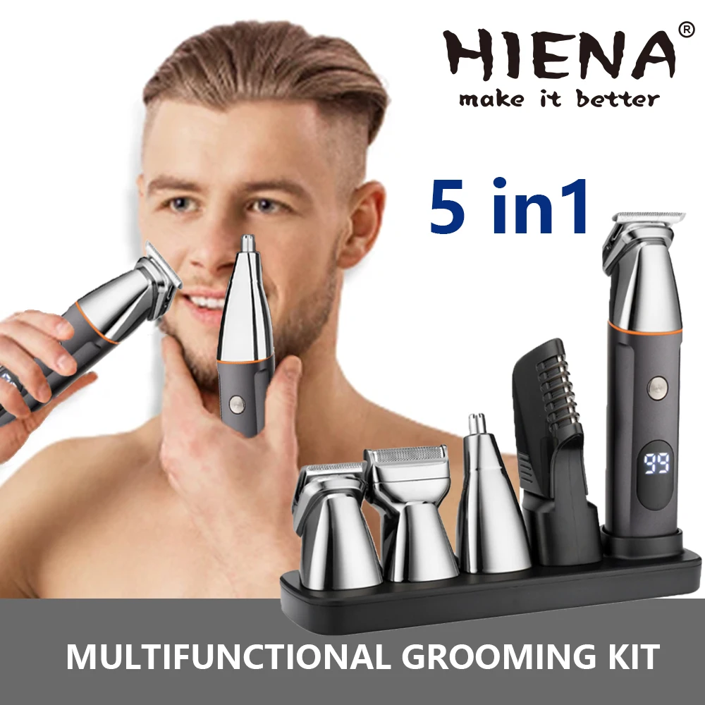 HIENA Hair cutting machine Hair Clippers suit Hair cutting Electric Machines for home machine men's hair  Carving professional