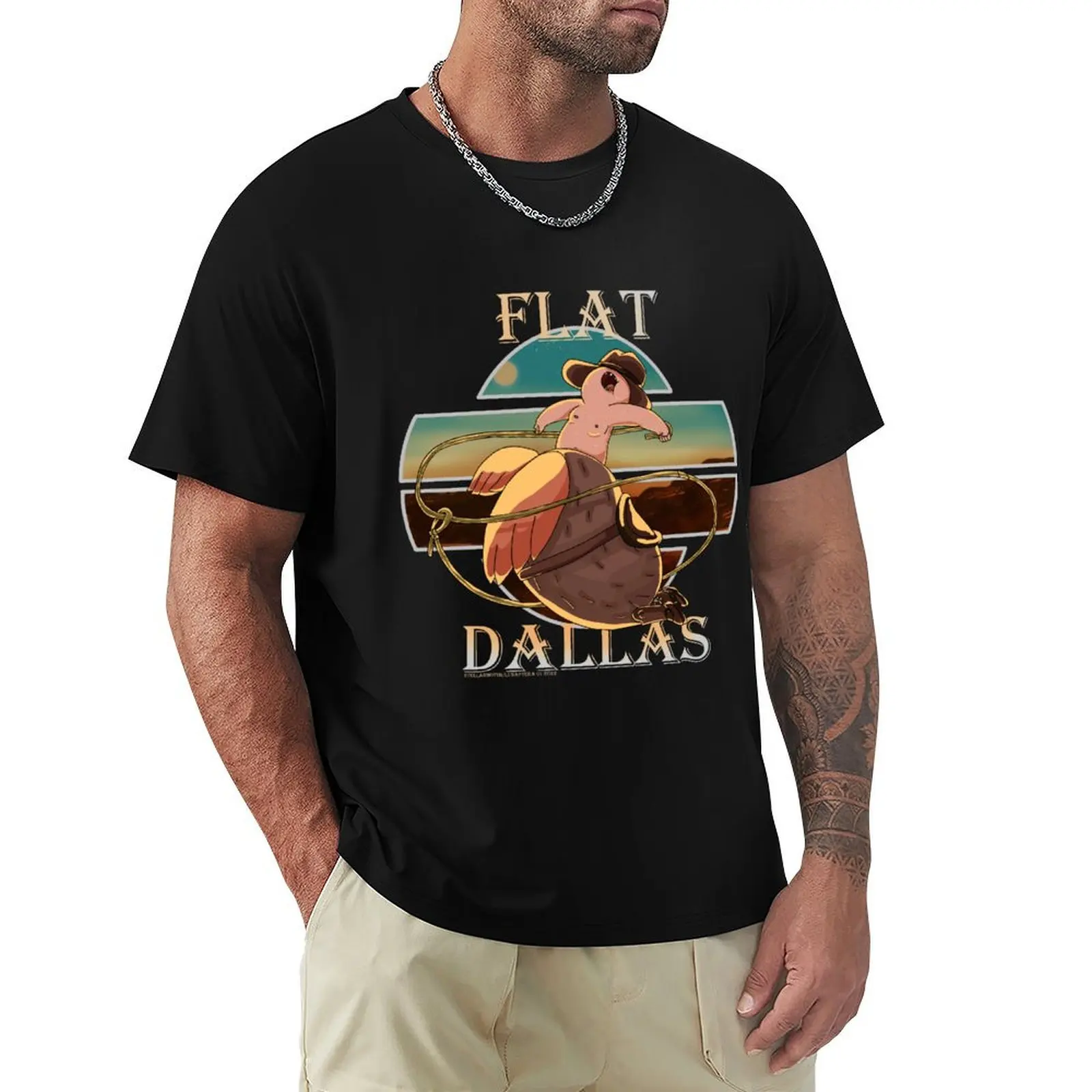 Flat Dallas T-Shirt Plus Size Lightweight Tee Shirt