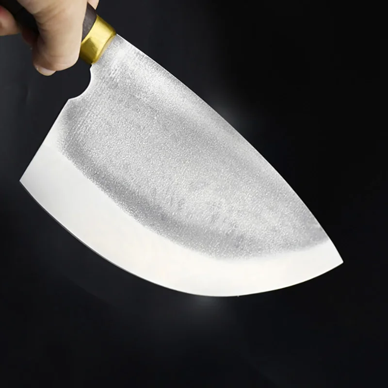 8.5 Inch Chopping Knife Spring Steel Blade Butcher Chopper Handmade Forged Kitchen Knives Chop Big Bone Meat And Poultry Tools